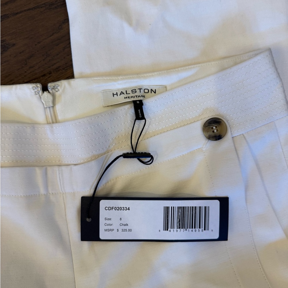 🕊️ NWT Halston Heritage Pants Chalk size 8